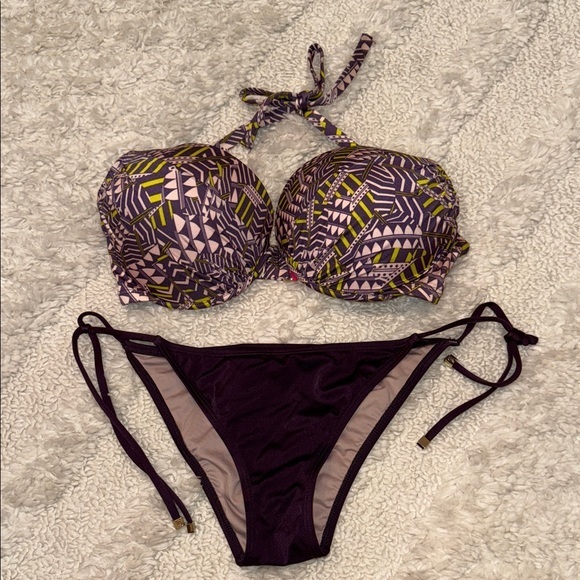 Victoria's Secret Other - Victoria's Secret Purple Geometric Bikini